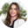 Smiling woman with long hair in white jacket