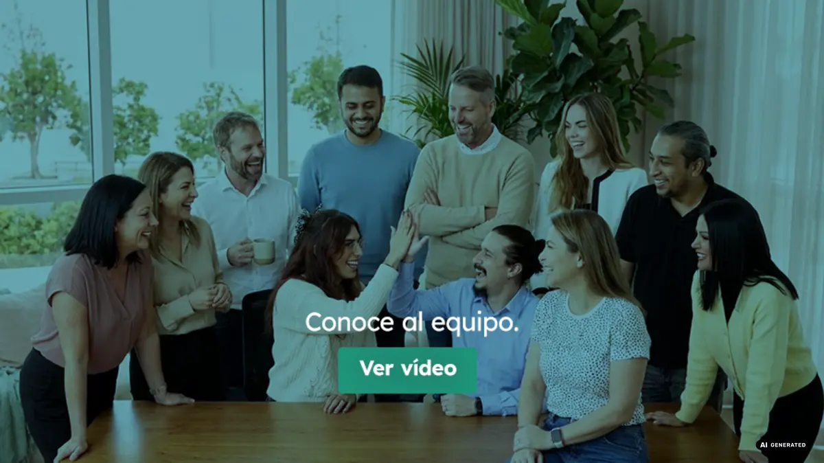 Grupo de colegas sonriendo e interactuando en una oficina