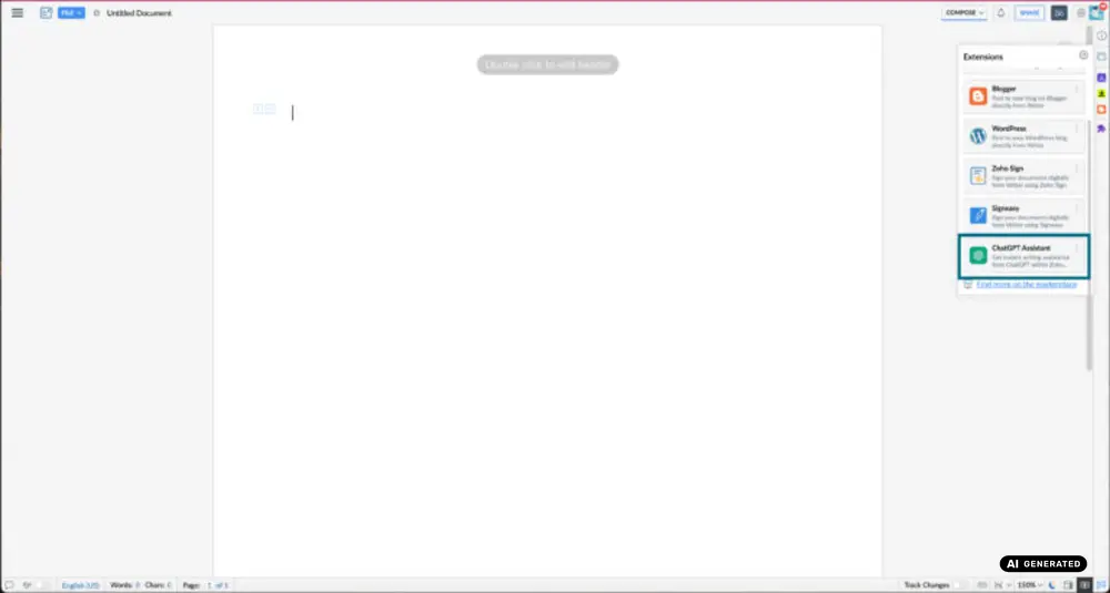 Integration of ChatGPT in Zoho - How It Works