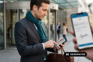 Mobiles Unterschreiben